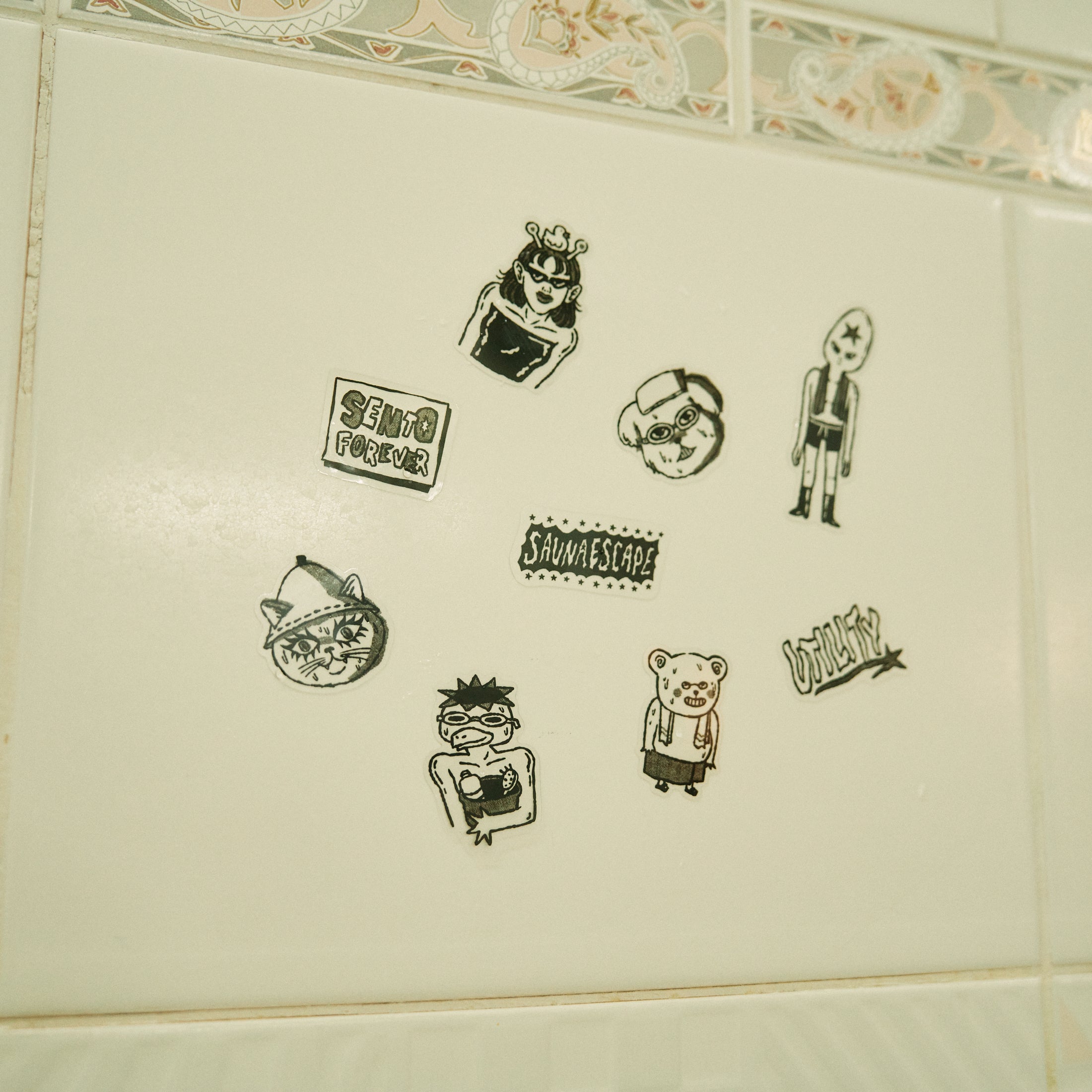 [limited] SAUNA ESCAPE / SAUNA ESCAPE sticker set – utility-harajuku-jp