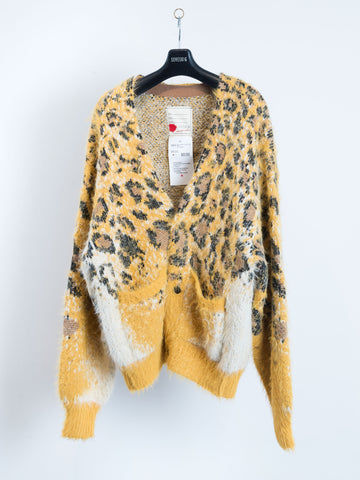 SEVESKIG トラ柄レッドカーディガン M 2022aw] SEVESKIG/セブシグ/ Tibetan Tiger Knit Cardigan
