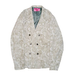 [2025 AW] EFFECTEN / Flower corduroy double breasted tailored jacket