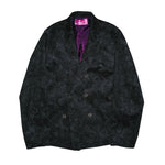 [2025 AW] EFFECTEN / Flower corduroy double breasted tailored jacket