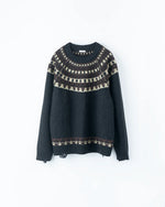 Name. / 2025aw WOOL NORDIC KNIT SWEATER : INSIDE OUT PATTERN