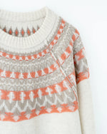 Name. / 2025aw WOOL NORDIC KNIT SWEATER : INSIDE OUT PATTERN