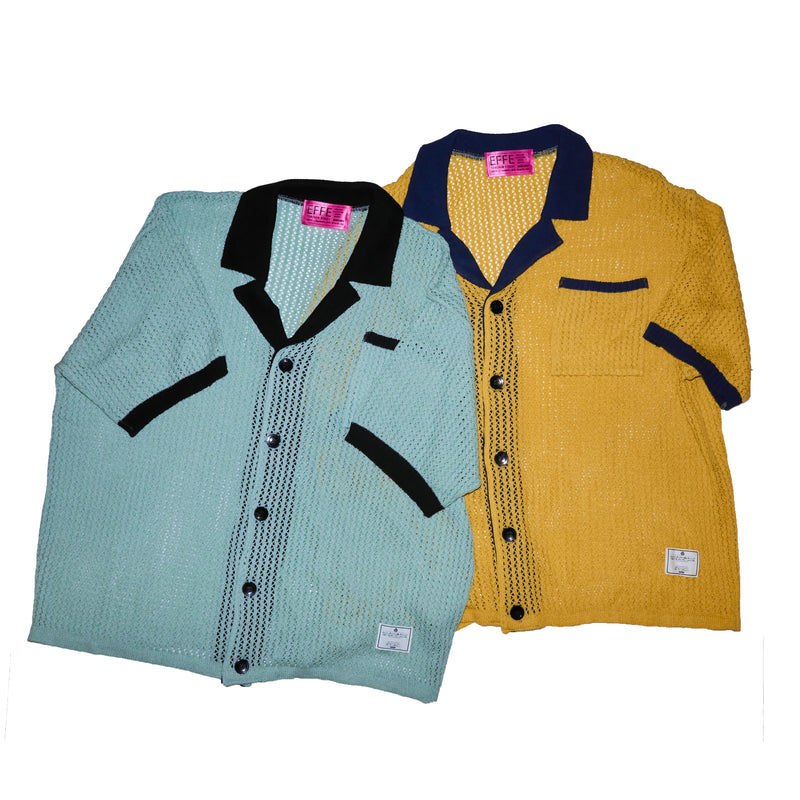 [2025 summer] EFFECTEN / Net knit s/s shirts