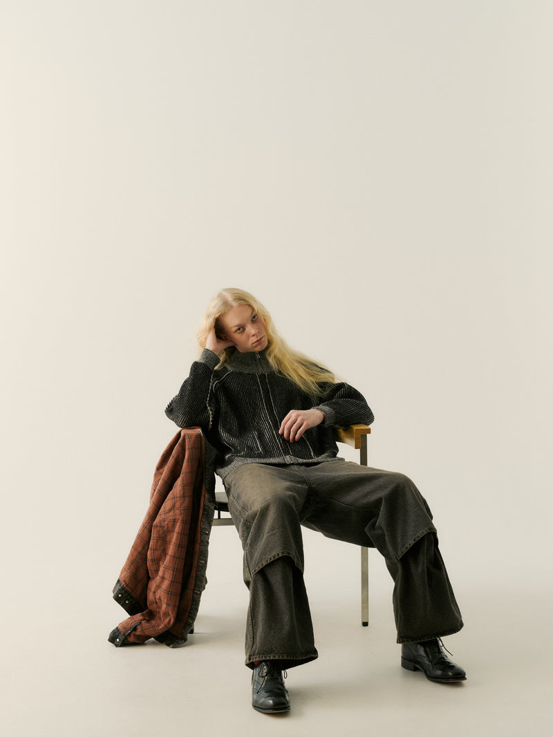 Name. / 2025aw REVERSIBLE WOOL DRIVERS KNIT