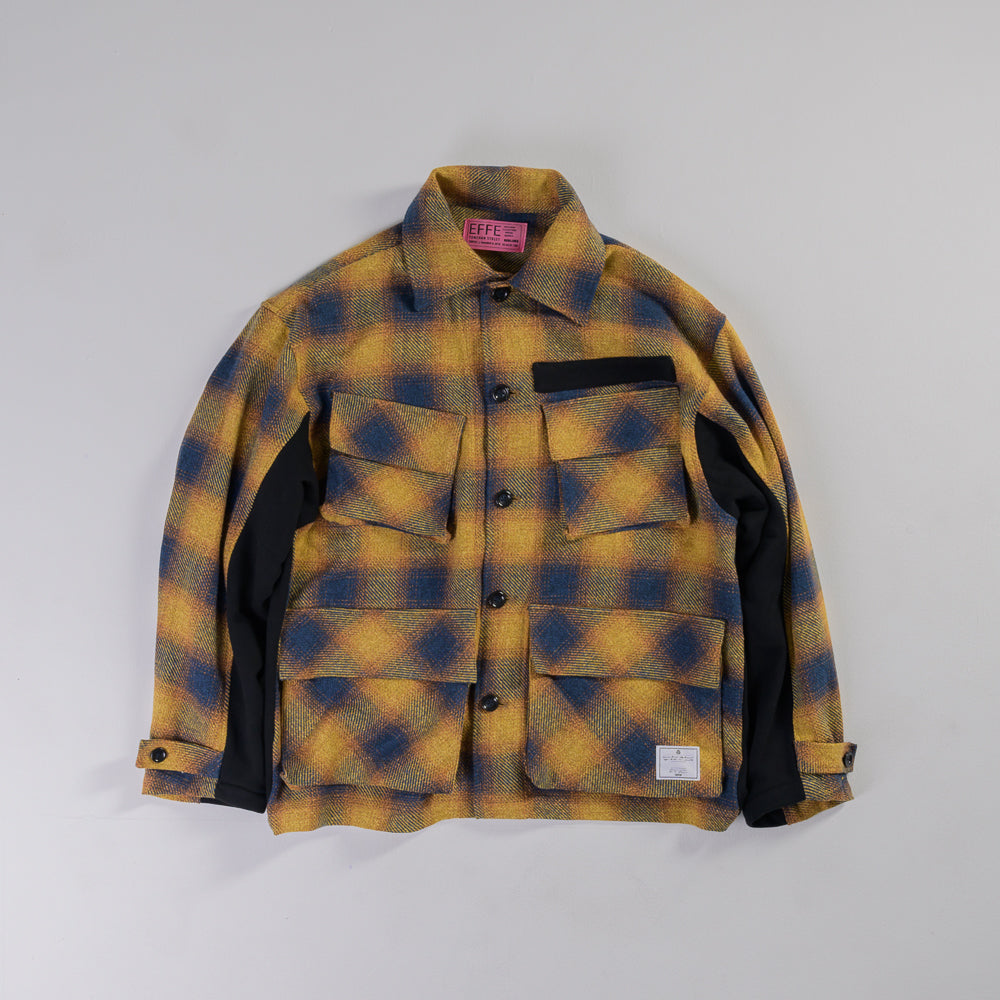 EFFECTEN / Check Field Jacket M-65【送料込み】 2024 AW] EFFECTEN / Switching Check Field Jacket – utility