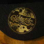 RAKUGAKI RAKUGAKI Main logo Snap Back Cap Black x Gold