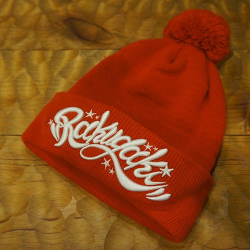 RAKUGAKI Main Logo BonBon Knit Cap