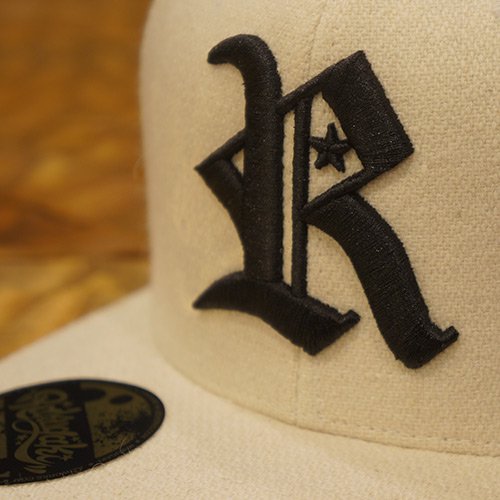 RAKUGAKI RAKUGAKI Melton Wool R Logo SnapBack Cap