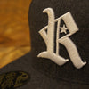 RAKUGAKI RAKUGAKI Melton Wool R Logo SnapBack Cap