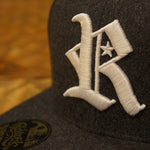 RAKUGAKI RAKUGAKI Melton Wool R Logo SnapBack Cap