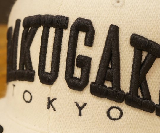 RAKUGAKI  Melton Wool R Logo SnapBack Cap