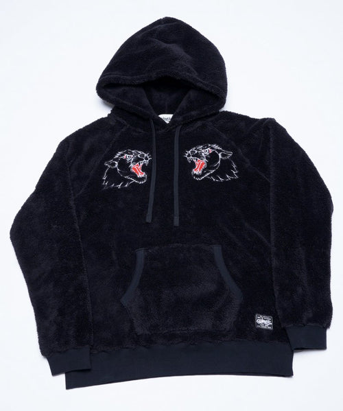 TWIN BLACK PANTHER BOA BIG HOODIE PARKA