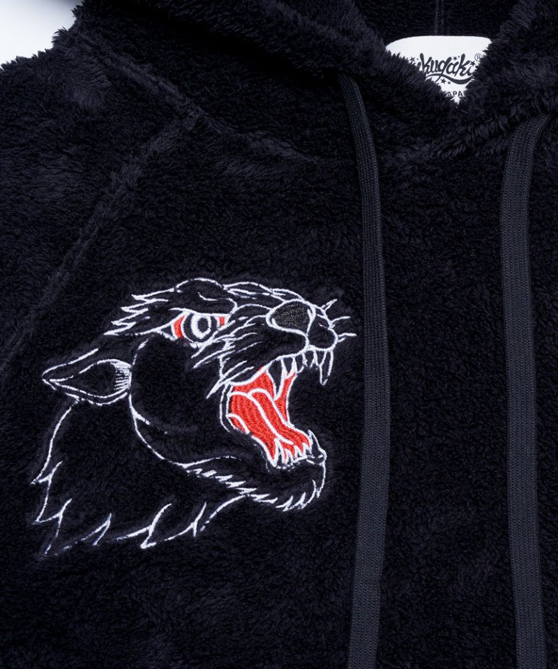 TWIN BLACK PANTHER BOA BIG HOODIE PARKA