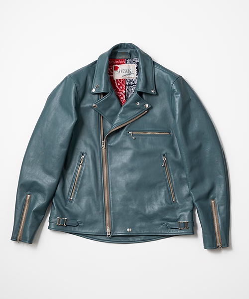 SEVESKIG/セブシグ COWHIDE W-RIDERS JACKET │utility – utility SEVESKIG/セブシグ COWHIDE W-RIDERS JACKET │utility – utility