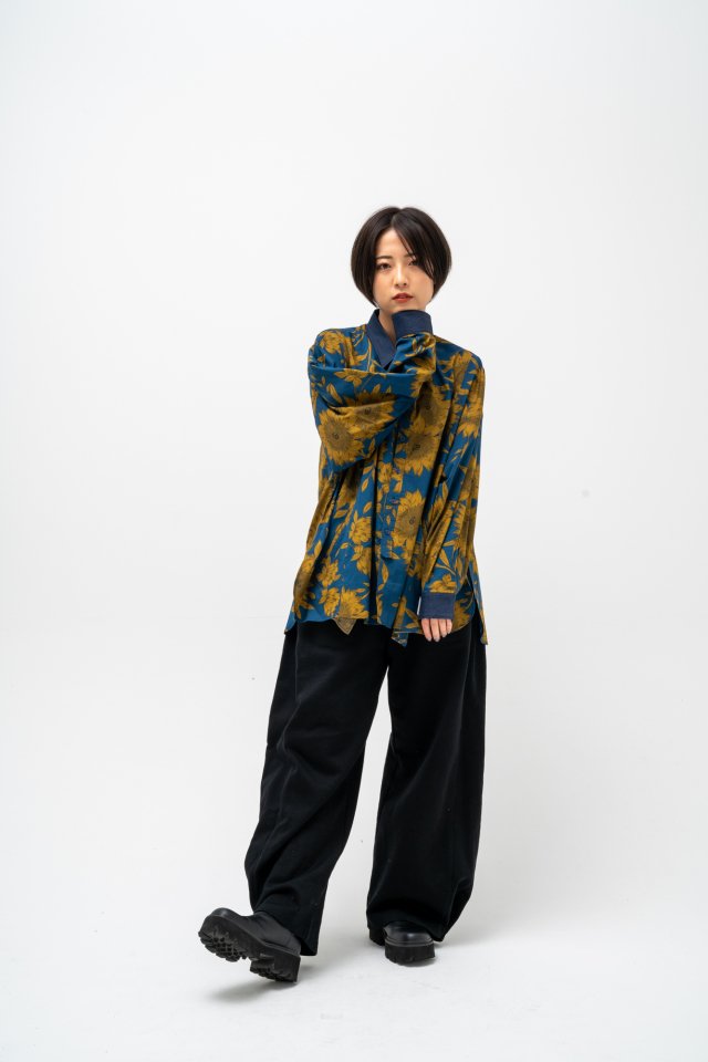 [2022ss] EFFECTEN(エフェクテン)botanical wide shirts