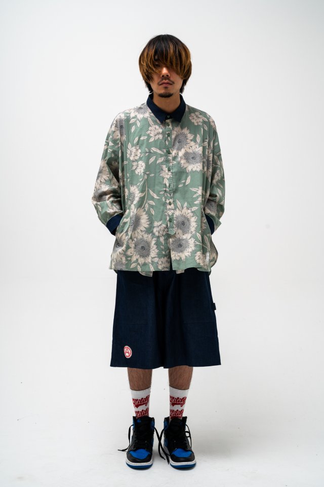 [2022ss] EFFECTEN(エフェクテン)botanical wide shirts
