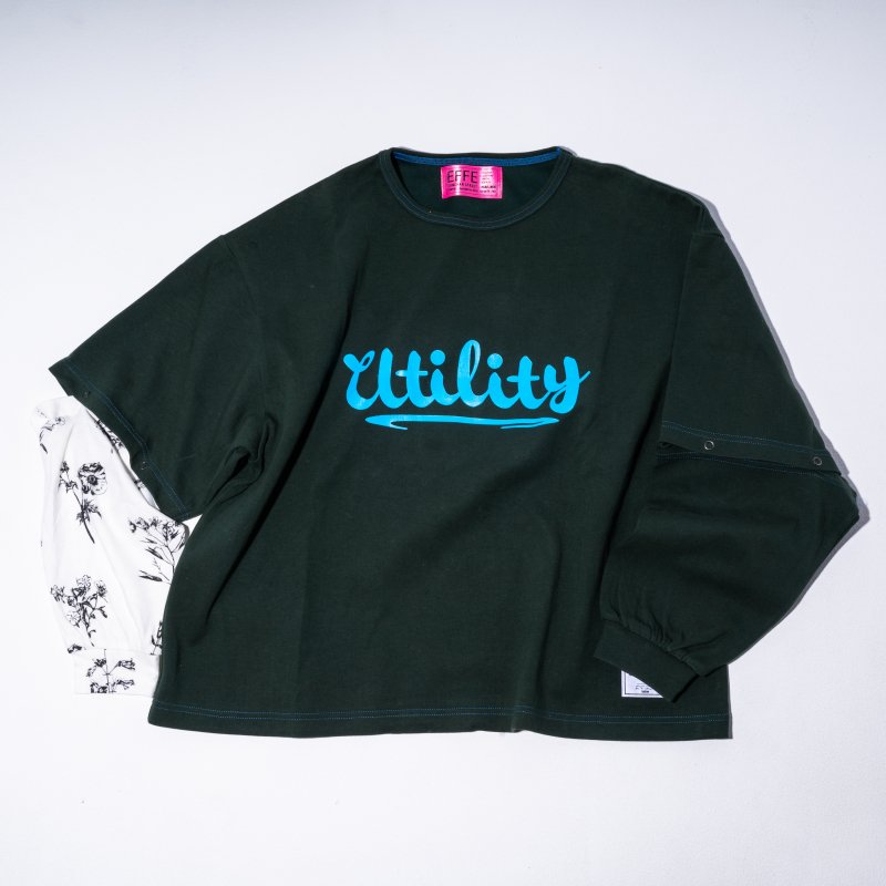 [2022ss] EFFECTEN(エフェクテン) attachment 'utility logo' L/S Tee (無地)