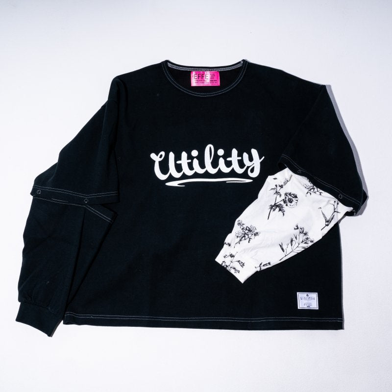 [2022ss] EFFECTEN(エフェクテン) attachment 'utility logo' L/S Tee (無地)