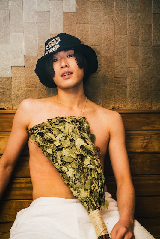 SENTO FOREVER×utility / LINEN TULIP SAUNA HAT