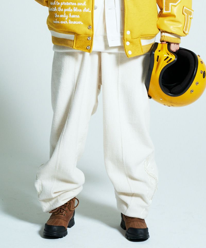 [予約商品2022aw] SEVESKIG/セブシグ/  Silk Fleece Pants Ver.Ska