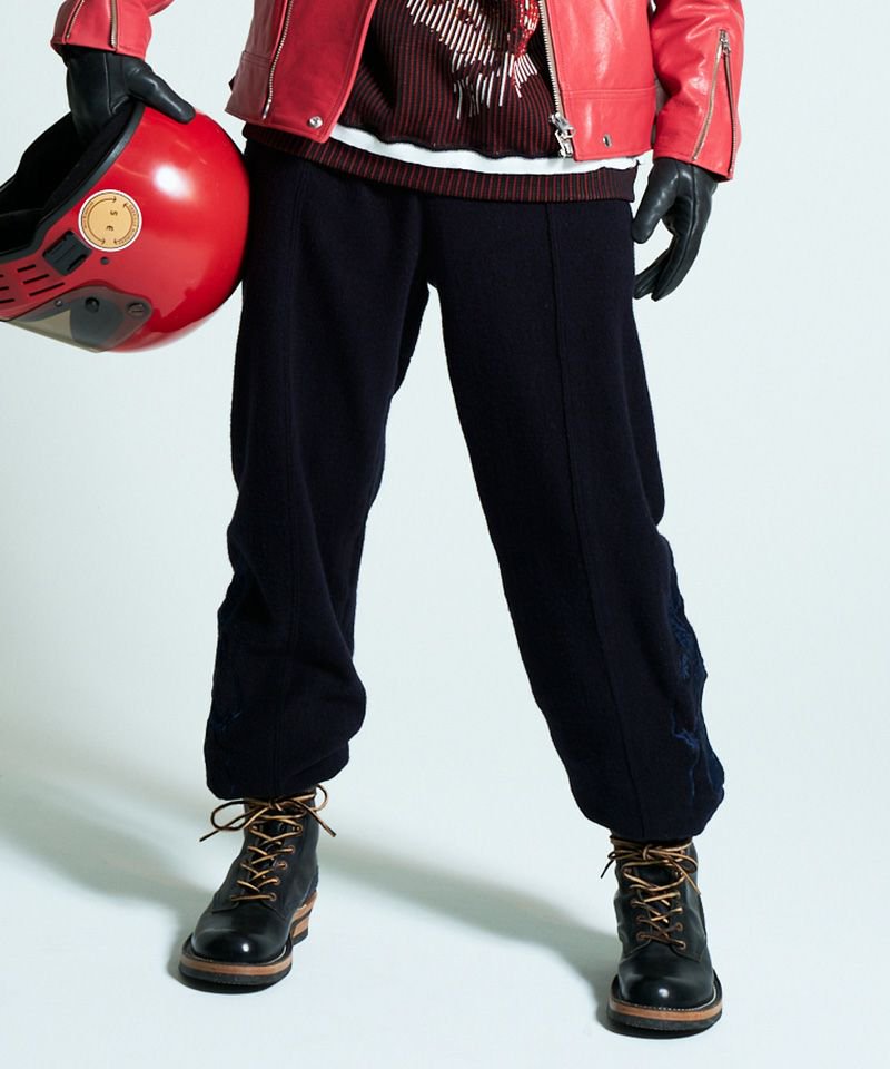 [予約商品2022aw] SEVESKIG/セブシグ/  Silk Fleece Pants Ver.Ska