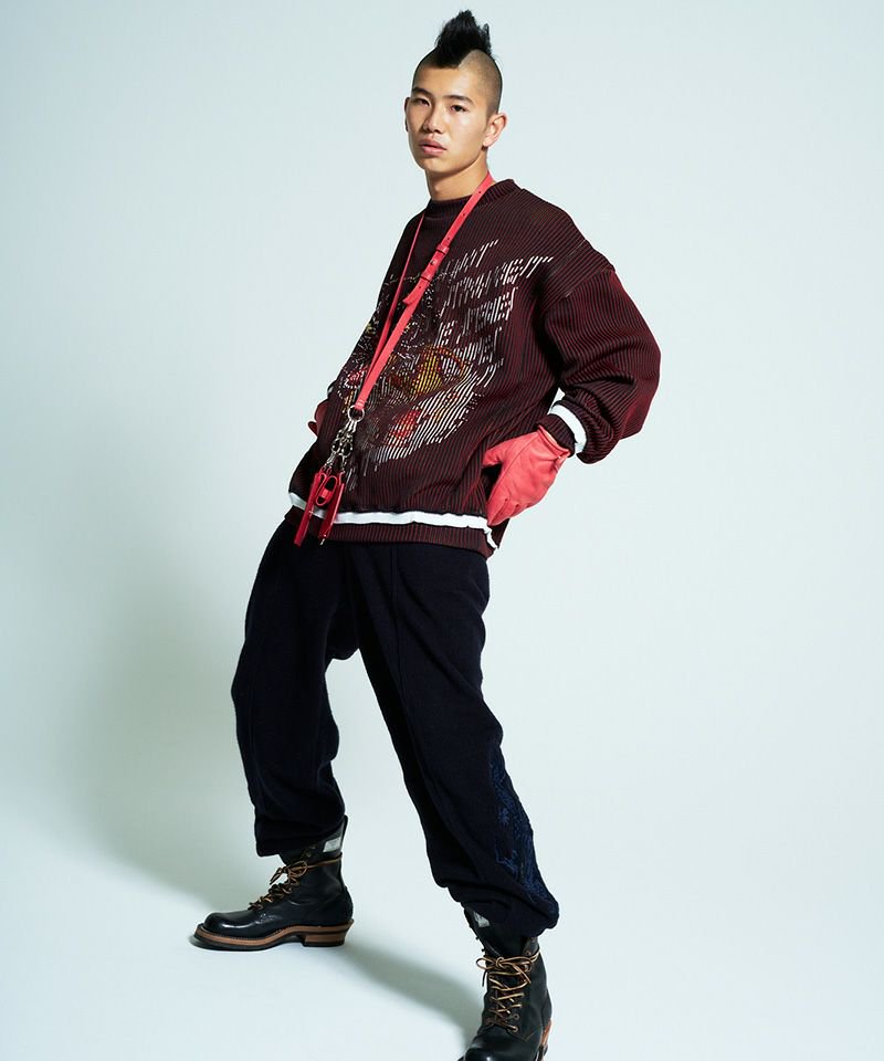 [予約商品2022aw] SEVESKIG/セブシグ/  Silk Fleece Pants Ver.Ska