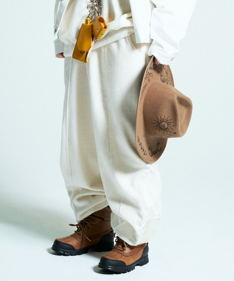 [予約商品2022aw] SEVESKIG/セブシグ/  Silk Fleece Pants Ver.Ska