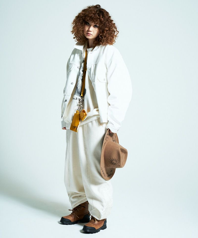 [予約商品2022aw] SEVESKIG/セブシグ/  Silk Fleece Pants Ver.Ska