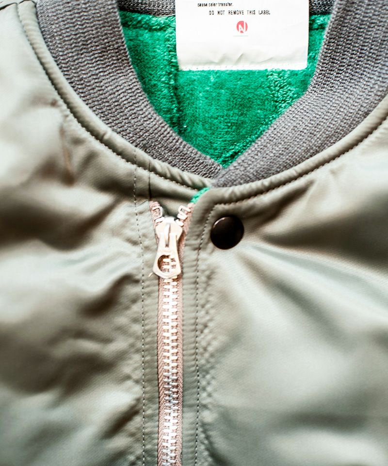 [予約商品2022aw] SEVESKIG/セブシグ/  Jacquard pile MA-1-Reversible
