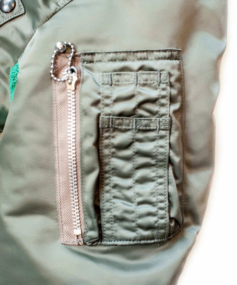 [予約商品2022aw] SEVESKIG/セブシグ/  Jacquard pile MA-1-Reversible