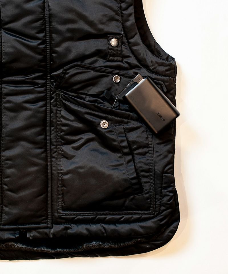 [予約商品2022aw] SEVESKIG/セブシグ/ Heat System Bomber Vest