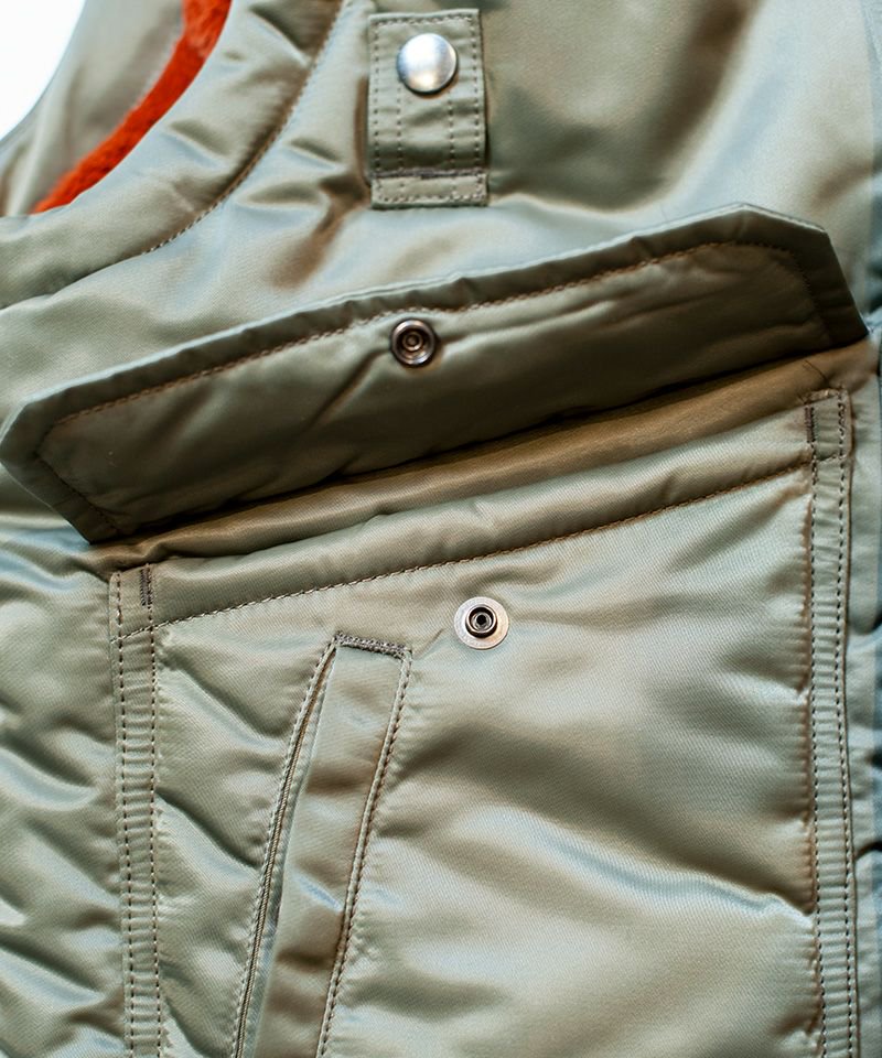 [予約商品2022aw] SEVESKIG/セブシグ/ Heat System Bomber Vest