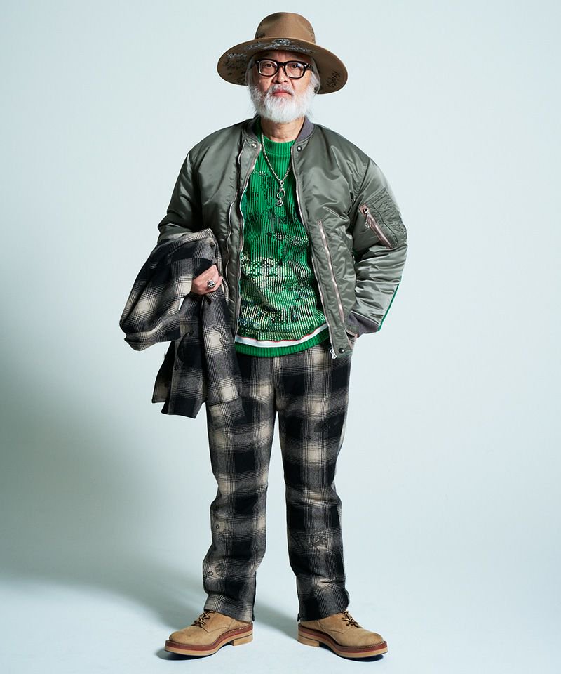 [予約商品2022aw] SEVESKIG/セブシグ/ Embroidery Wool Adapt Shirt