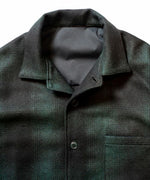 [予約商品2022aw] SEVESKIG/セブシグ/ Embroidery Wool Adapt Shirt