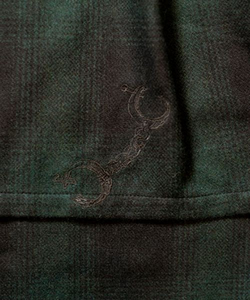 [予約商品2022aw] SEVESKIG/セブシグ/ Embroidery Wool Adapt Shirt