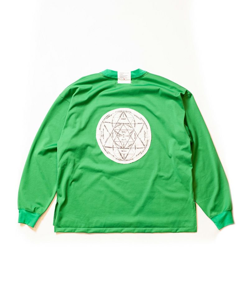 [予約商品2022aw] SEVESKIG/セブシグ/ Applique L-S Tee Ver.Shikisoku-zekuu