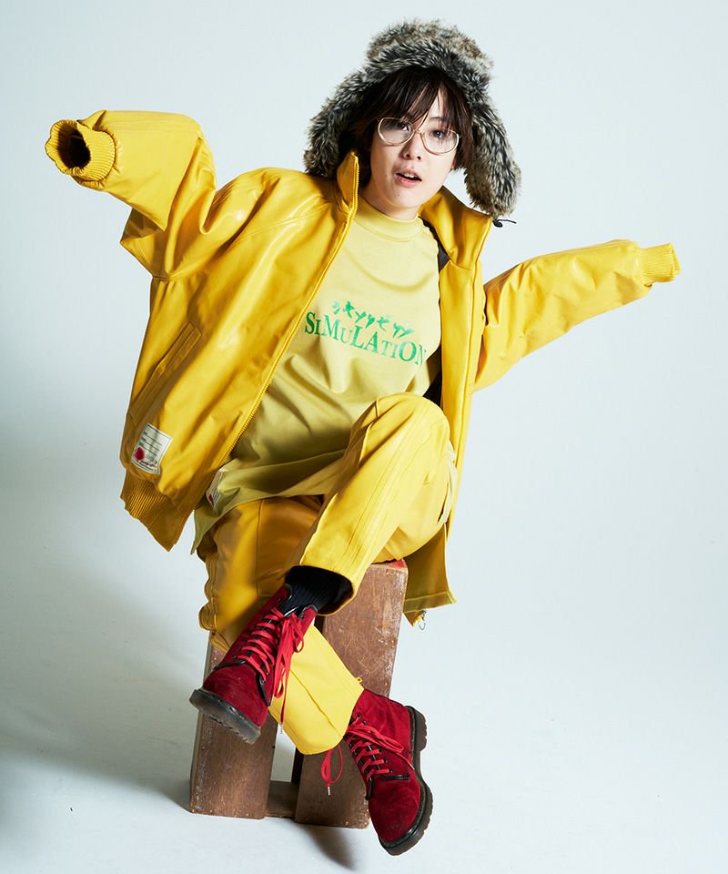 [予約商品2022aw] SEVESKIG/セブシグ/ Applique L-S Tee Ver.Shikisoku-zekuu