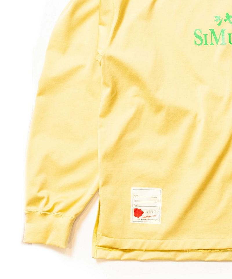 [予約商品2022aw] SEVESKIG/セブシグ/ Applique L-S Tee Ver.Shikisoku-zekuu