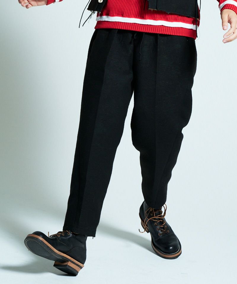[予約商品2022aw] SEVESKIG/セブシグ/ Embroidery Wool Adapt Pants