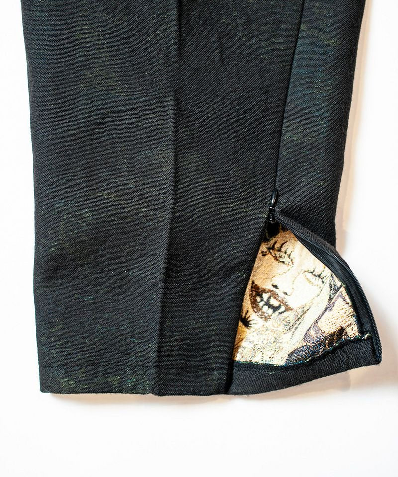 [予約商品2022aw] SEVESKIG/セブシグ/ Embroidery Wool Adapt Pants
