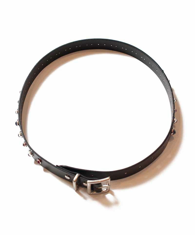 予約商品2022aw] SEVESKIG/セブシグ/ Bridle leather Studs Belt