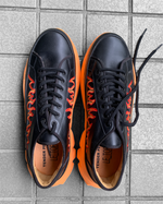 新春SALE TENDER PERSON(テンダーパーソン) FLAME EMBROIDERY SHOES (BLACK×ORANGE)