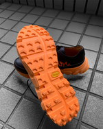 新春SALE TENDER PERSON(テンダーパーソン) FLAME EMBROIDERY SHOES (BLACK×ORANGE)