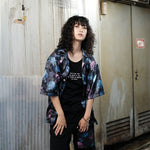 [予約商品] RatHearts(ラットハーツ) Blue Flower Shirts
