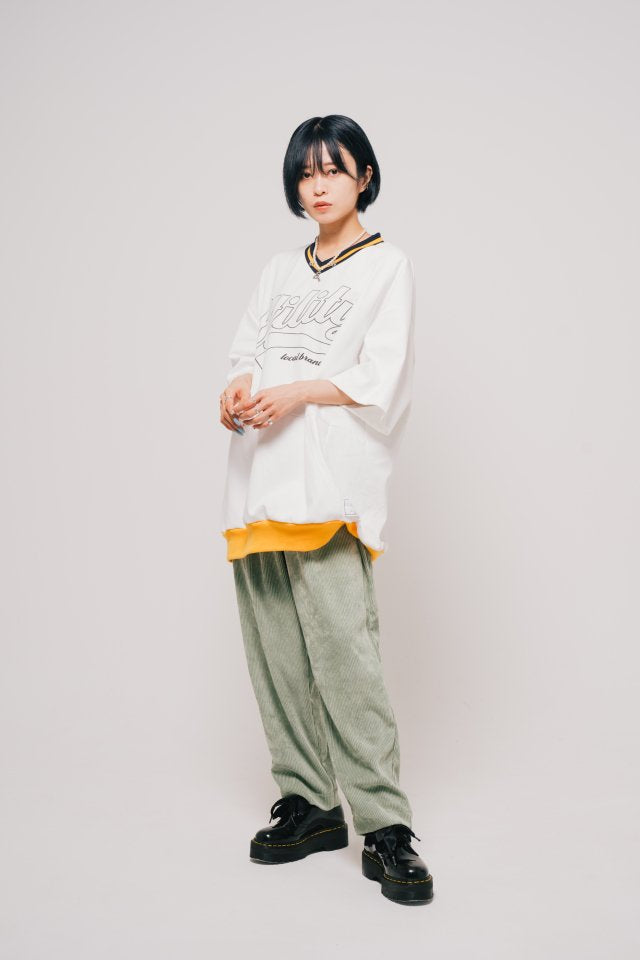 [22aw]EFFECTEN(エフェクテン) / baseball logo football Tee