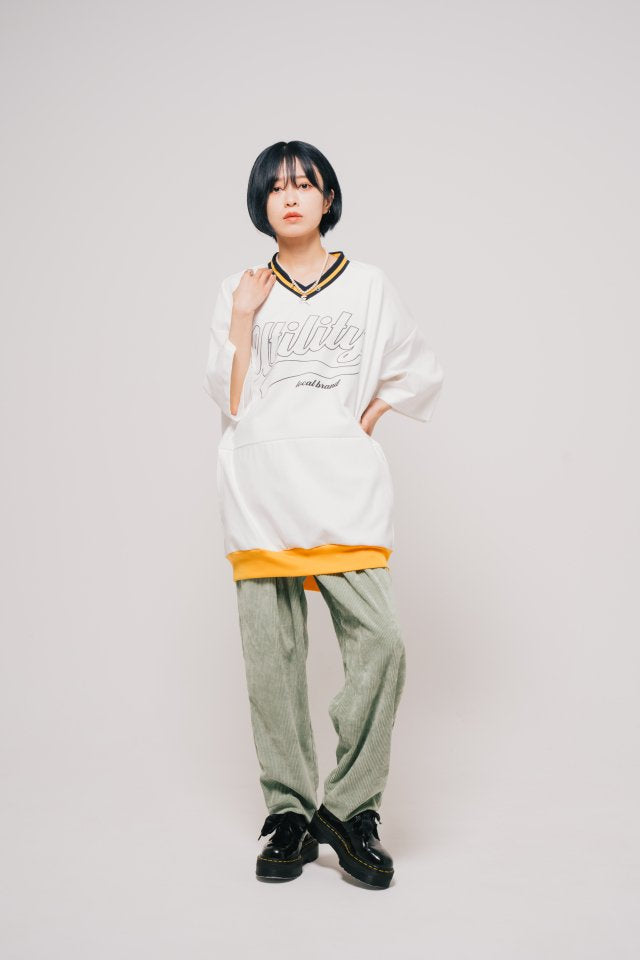 [22aw]EFFECTEN(エフェクテン) / baseball logo football Tee