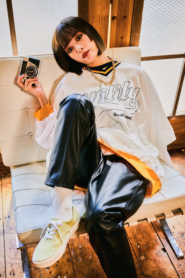 [22aw]EFFECTEN(エフェクテン) / baseball logo football Tee