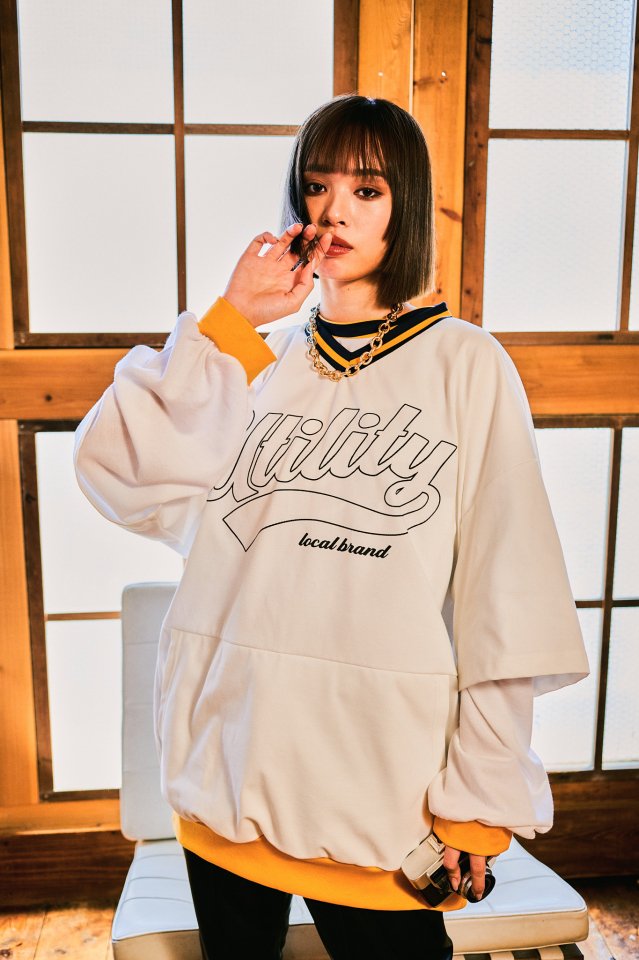 [22aw]EFFECTEN(エフェクテン) / baseball logo football Tee