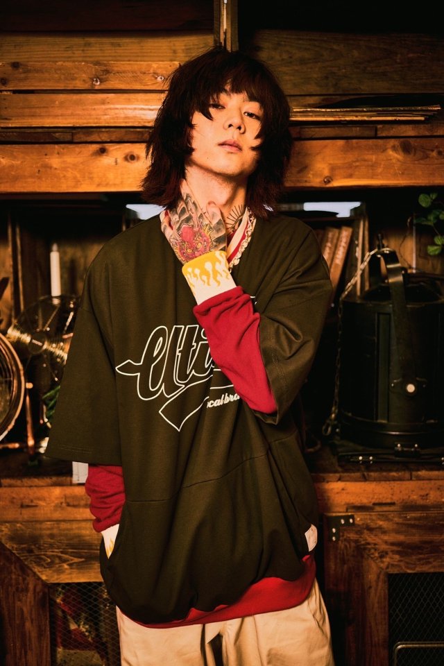 [22aw]EFFECTEN(エフェクテン) / baseball logo football Tee