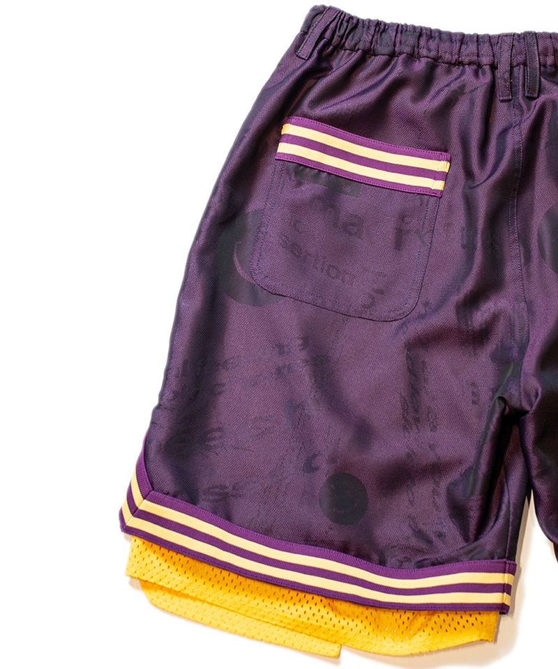 [予約商品2023SS] SEVESKIG/セブシグ/ Iimitation mesh S.F.O Half pants